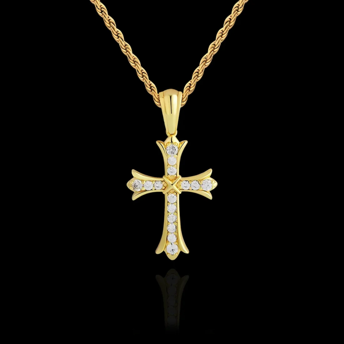 Krzyżyk Iris Cross - Złoto