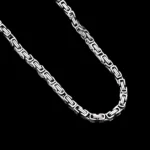 Męski łańcuch królewski 6 mm, białe złoto – biżuteria premium zaprojektowana w Polsce