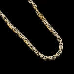 Męski złoty łańcuch królewski w stylu hip hop