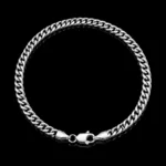 pozłacana srebrna bransoletka męska na rękę miami cuban 4mm royal ange