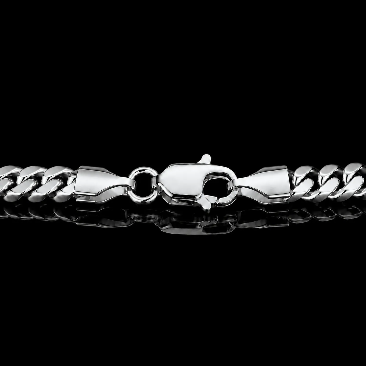 pozłacana srebrna bransoletka męska na rękę miami cuban 4mm royal ange
