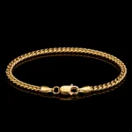 złota bransoletka na rękę męska miami cuban 4mm royal angel